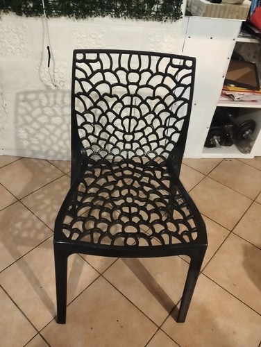 Sedia plastica nera - sedia,
